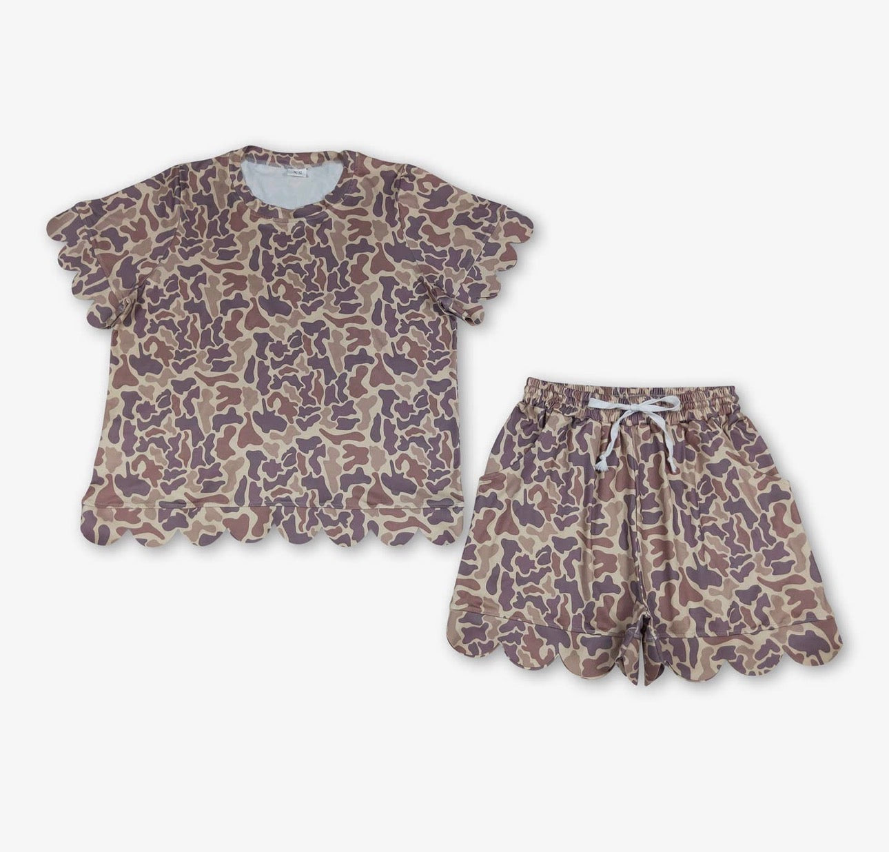 Scallop Short Set Womens