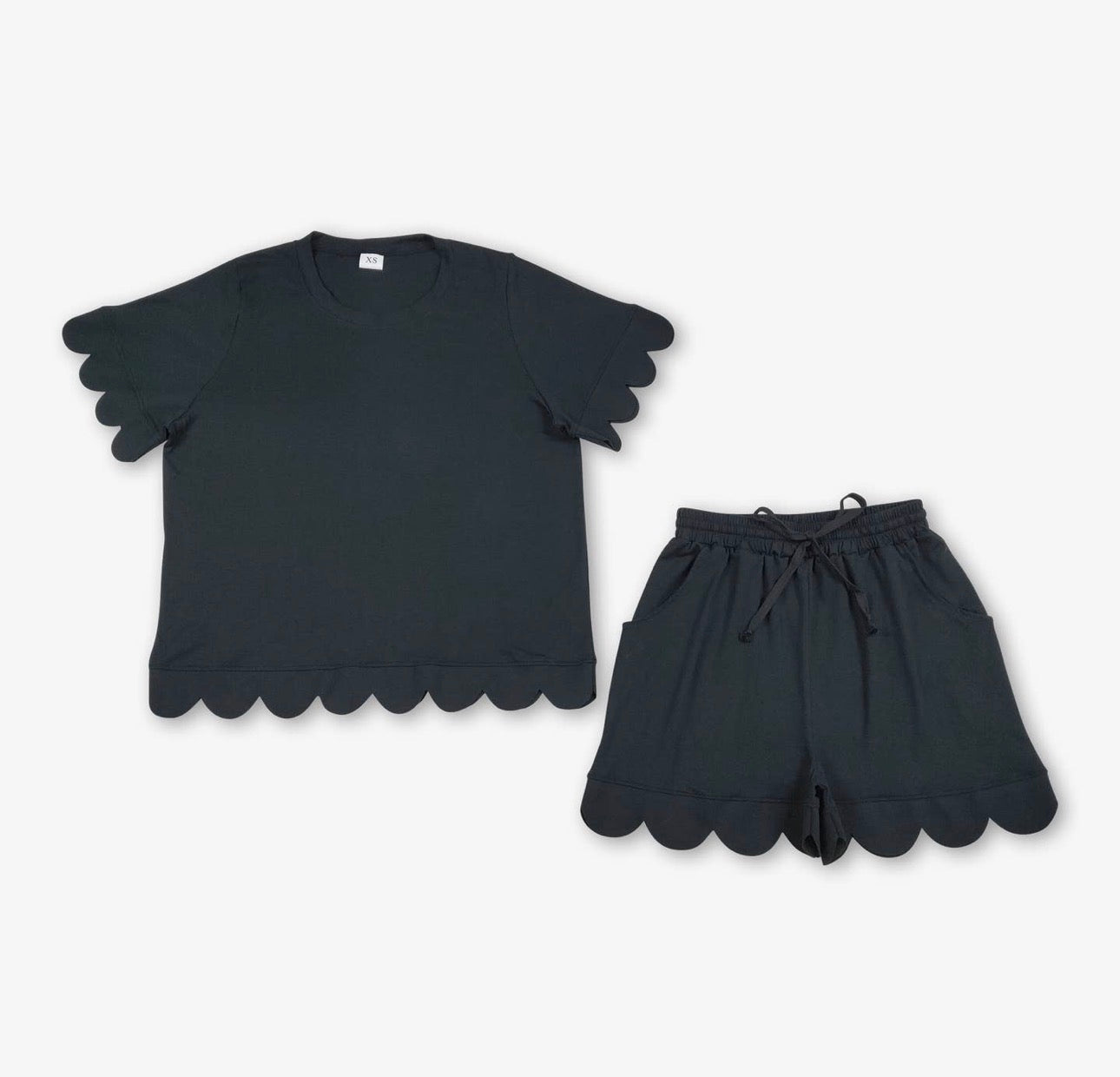 Scallop Short Set Womens