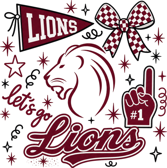 Lets Go Lions Collage