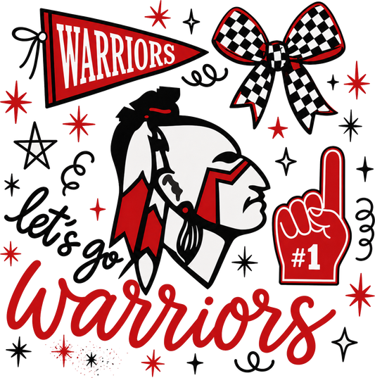 Lets Go Warriors Collage