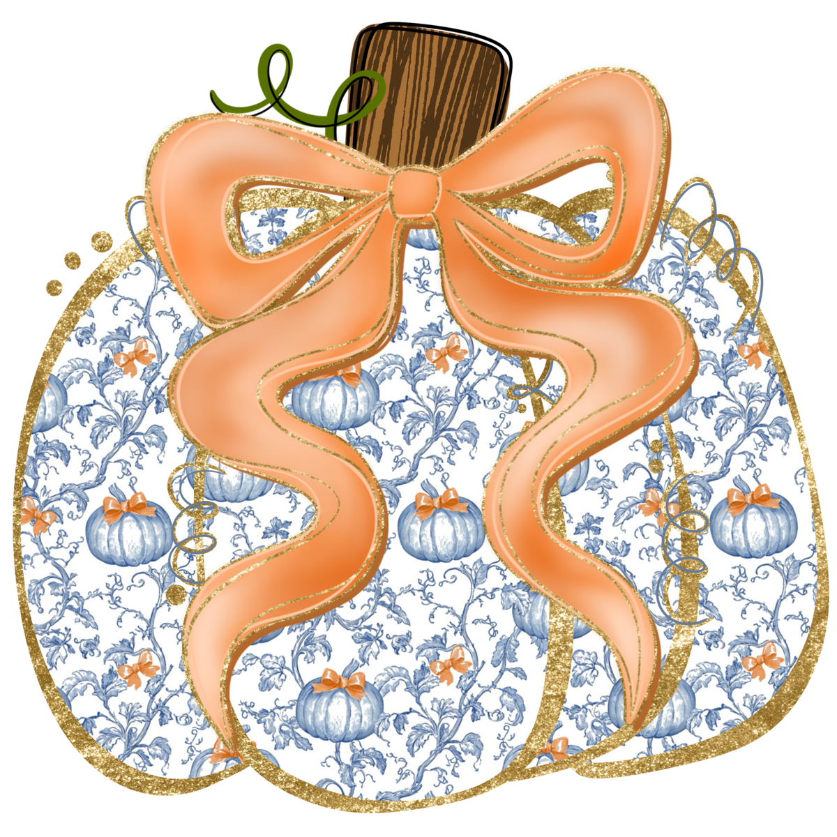 Grandmilliennial Pumpkin Bow