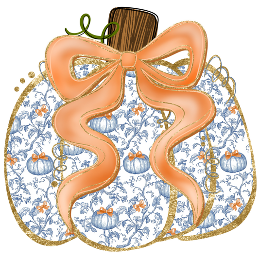 Grandmilliennial Pumpkin Bow