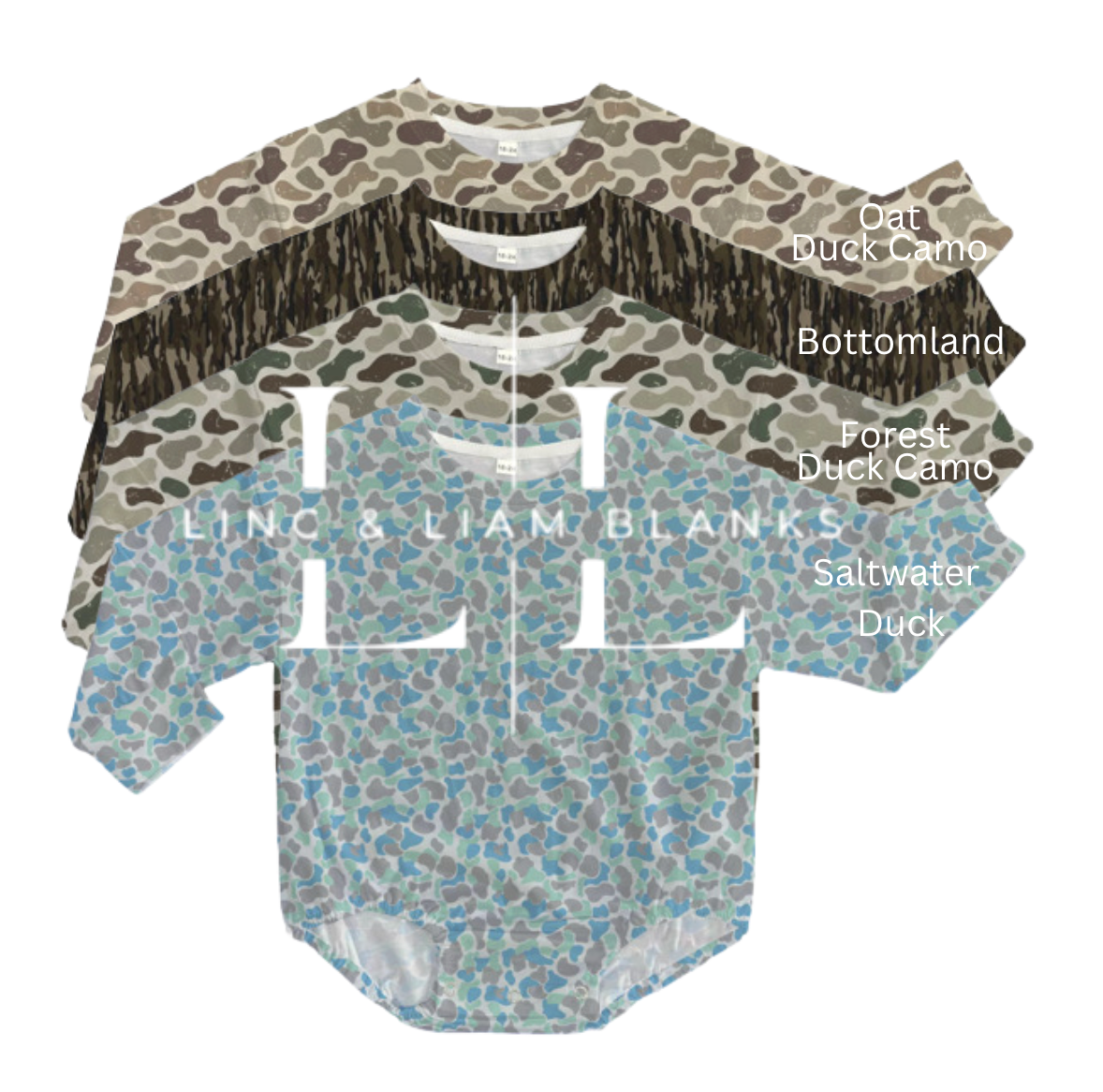 Long Sleeve Camo Bubbles