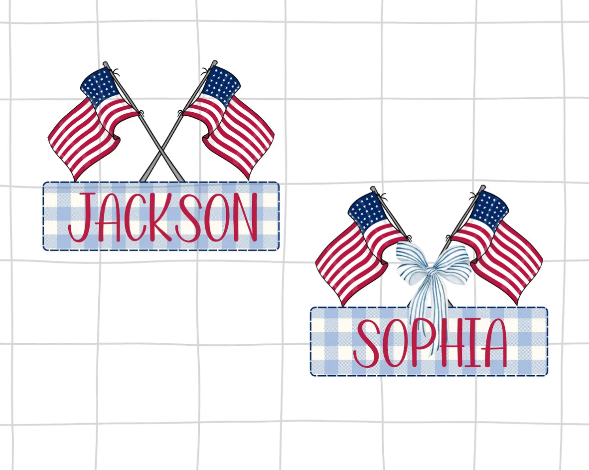 4th Of July Monogram