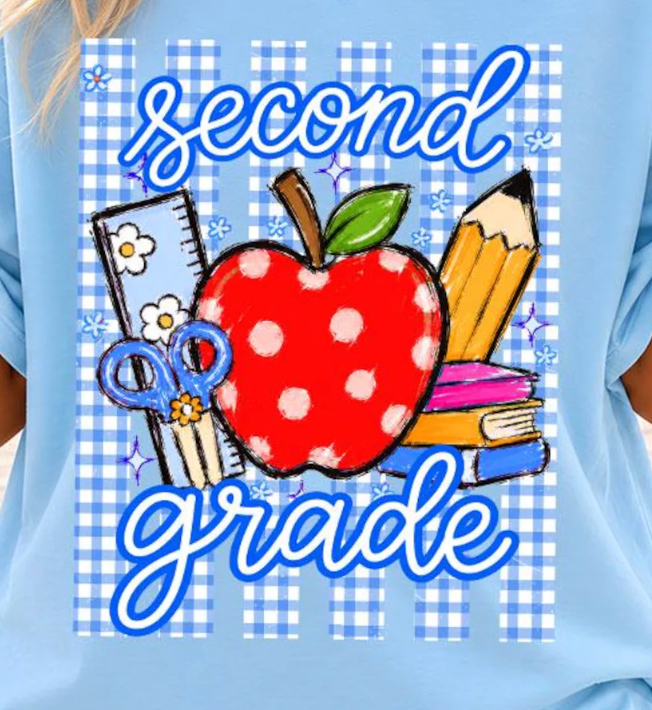 Striped Preppy Back To School Grades (all grades)