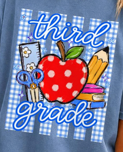 Striped Preppy Back To School Grades (all grades)