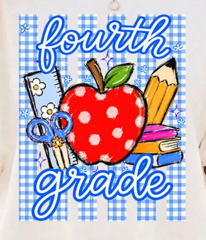 Striped Preppy Back To School Grades (all grades)