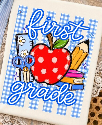 Striped Preppy Back To School Grades (all grades)