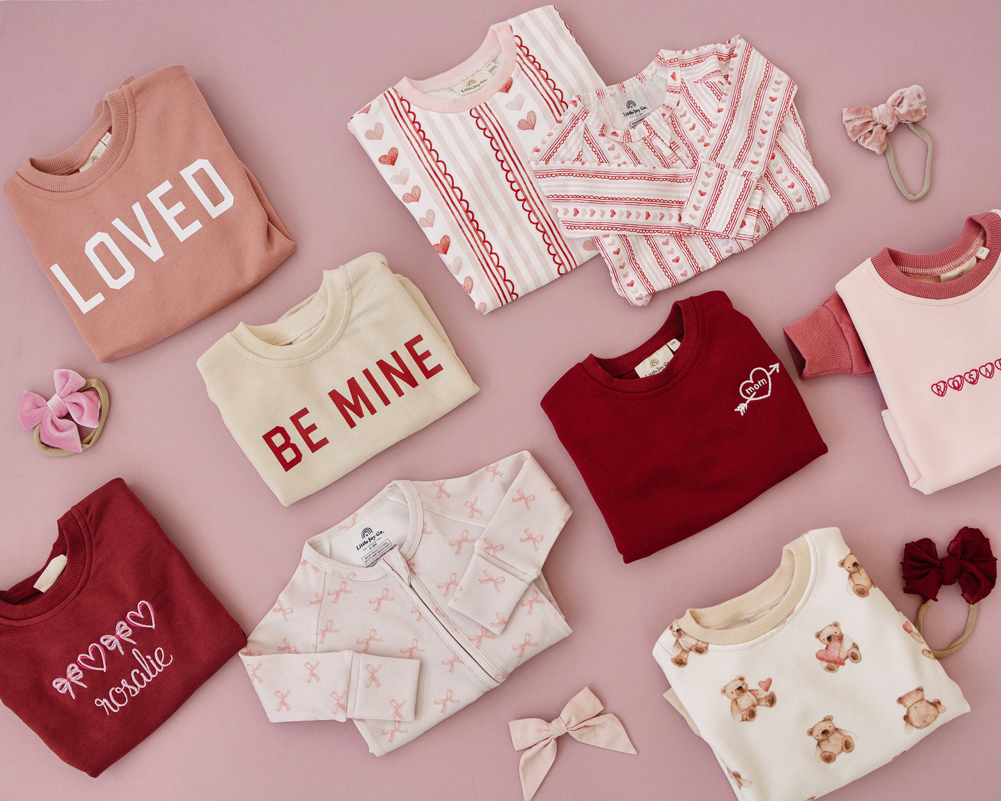 Blushing Bows 2pc Bamboo Pajamas