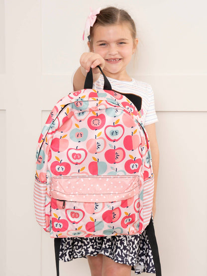 Pink & Teal Apples Backpack