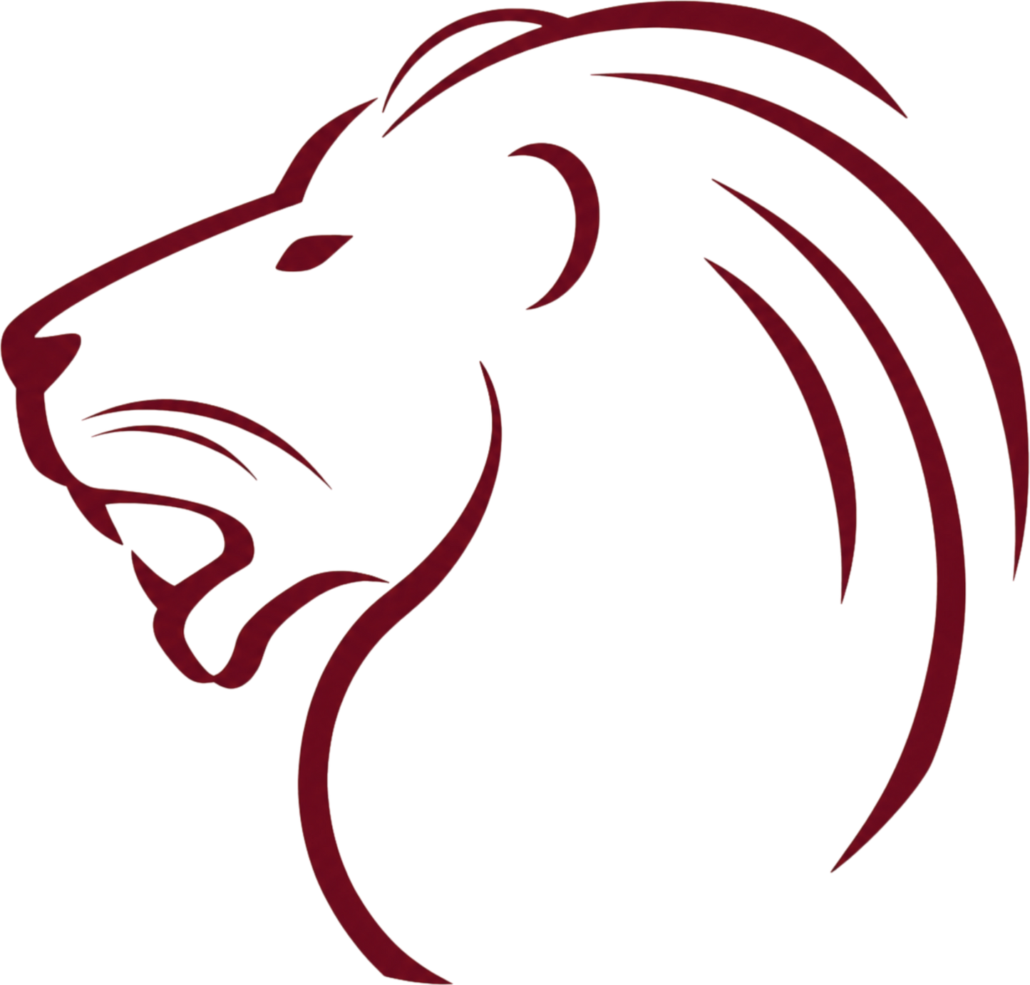 Biggersville Lions Maroon Outline