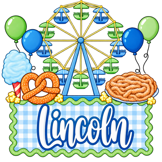 Carnival Fair Name Plate Boy