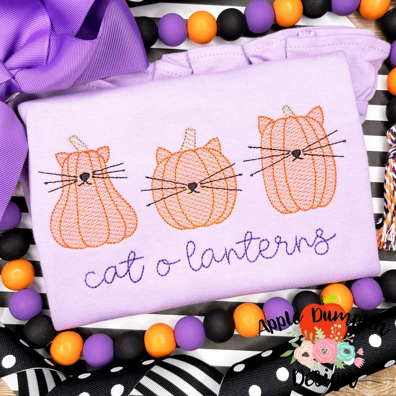 Cat-O-Lanters Embroidery