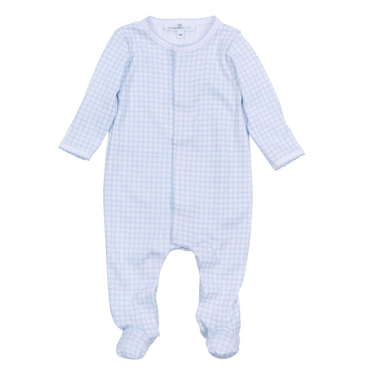 Peek-A-Boo Wishes Footie - Light Blue