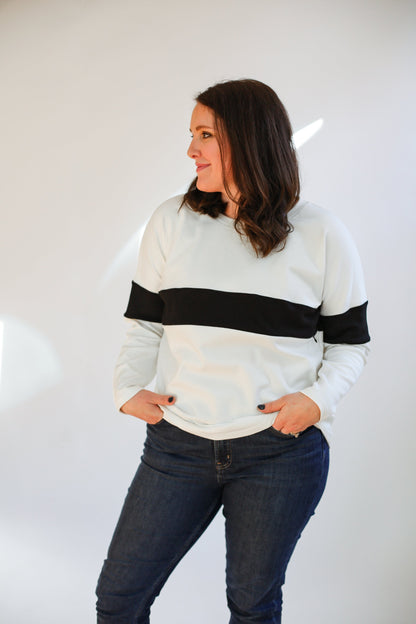Varsity Dual Zip Breastfeeding Long Sleeve