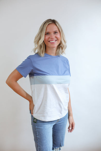 Classic Fit Invisible Zip Breastfeeding Tee