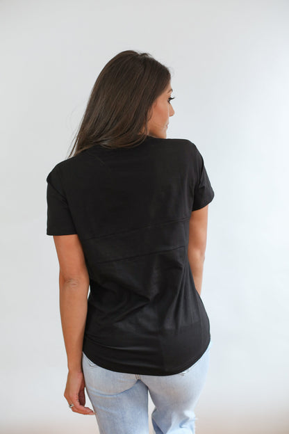 Classic Fit Invisible Zip Breastfeeding Tee