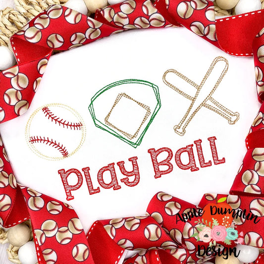 Play Ball Embroidery